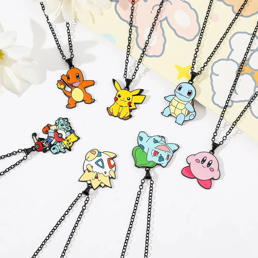 Anime Pokemon metalowa zabawka śliczna figura Pikachu Squirtle Psyduck Charmander strona dekoracji prezent Cosplay — image 1