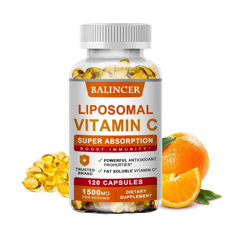 Liposomal Vitamin C 1500mg High Absorption Vitamin C Immune System & Collagen High Potency Fat Soluble Ascorbic Acid Supplement — image 1