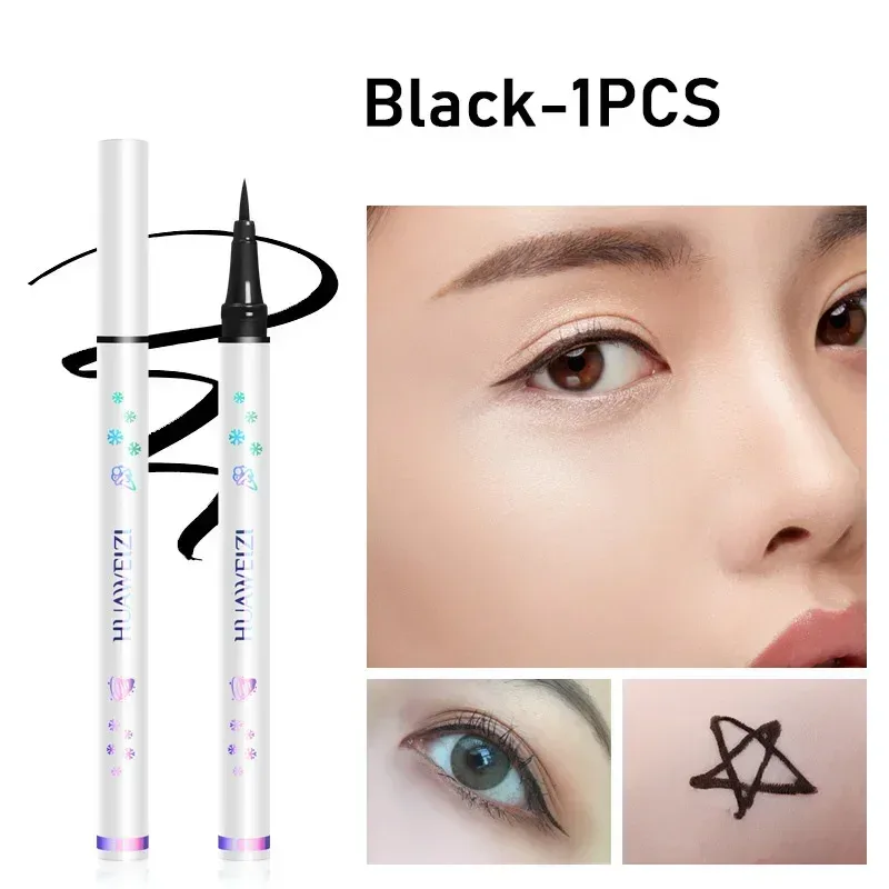 6 Color Liquid Eyeliner Pen Water Proof Lying Silkworm Pencil Very Fine Brown Purple Blue White Eye Makeup Shadow Liner Cosmetic — image 11