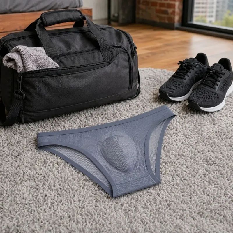 Bequeme Herren-Triangel-Höschen aus Eisseide, atmungsaktiv, große Größe, dünne Slips für Herren, Dessous, Unterhose, Unterwäsche für Herren — image 7