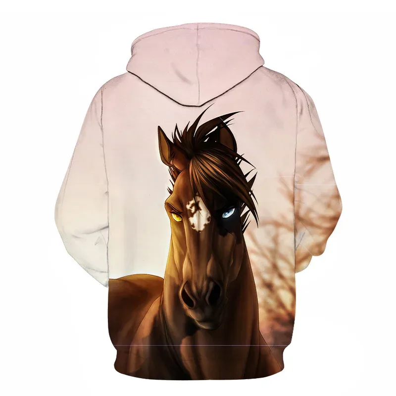 Horse Win Instant Success 3D Print Hoodies Interesting implication Animal Design Men Women Streetwear Pullover Casual Sweatshirt — image 18