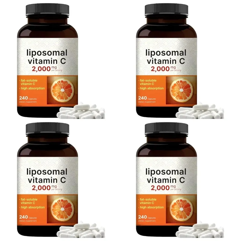 Liposomal Vitamin C 2000mg High Absorption Fat-Soluble 240 Capsules 60 Servings Non-GMO Gluten Free — image 9