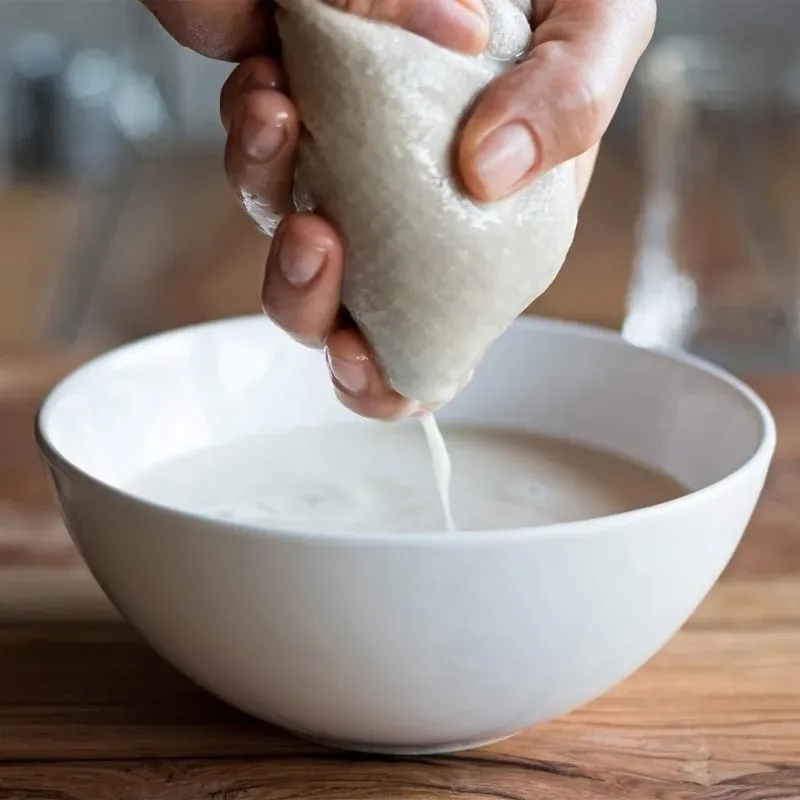 1/3 stk Genanvendelige ostekludsposer til siling af kaffefilterfiltre Mesh-pose Presbar Naturlig silende nøddemælk Fi