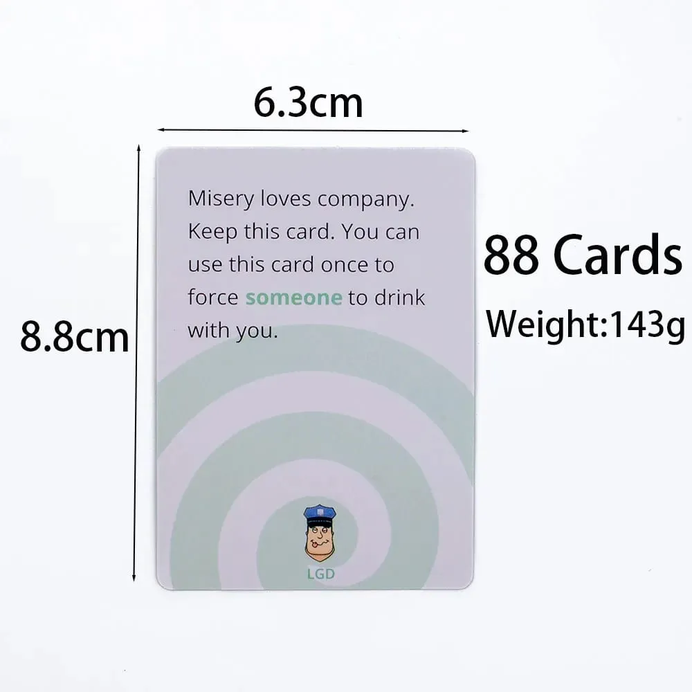 88 τεμ. Let's Get Drink Drinking Card Game in Box Αγγλική έκδοση για πάρτι Borad Games 8,8x6,3 cm — image 4