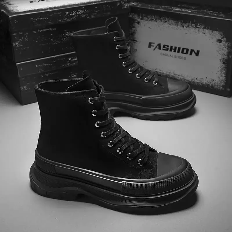 Männer Leinwand Sommer Atmungsaktive Plattform Erhöhte Muffin Turnschuhe 2025 Neue Herbst Tuch Casual Papa Trendy Schuhe — image 8