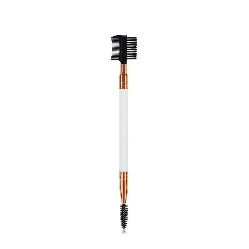3/10 PC 1PC Doppelseitige Augenbraue Kamm Pinsel Schönheit Make-Up Pinsel Wimpern Applikator Professionelle Bilden Werkzeug — image 12