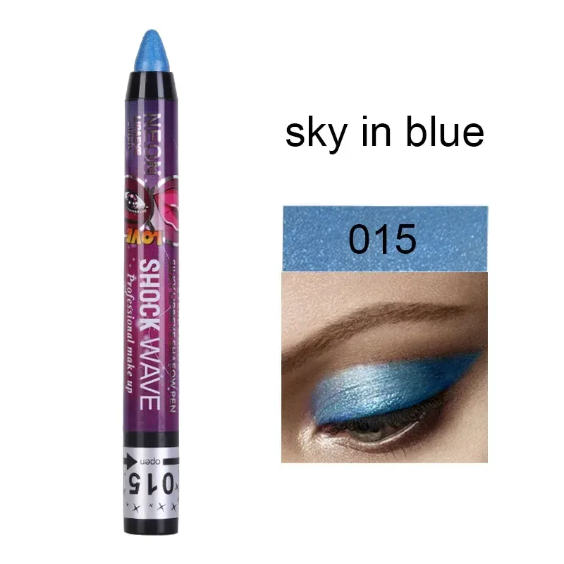 2 In 1 Eyeshadow Lipstick Stick Pencil Waterproof Glitter Matte Eye Shadow Makeup Pigment Eyeshadow Pen