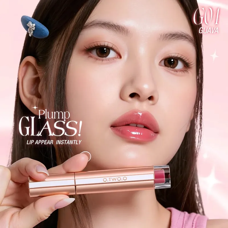 O.TWO.O 8pcs ชุดลิปสติก Liquid Lip GLOSS Glossy FINISH High-Shine Long Lasting Moisturize Non-Stick Glassy ลิปสติกแต่งหน้าชุด — image 2