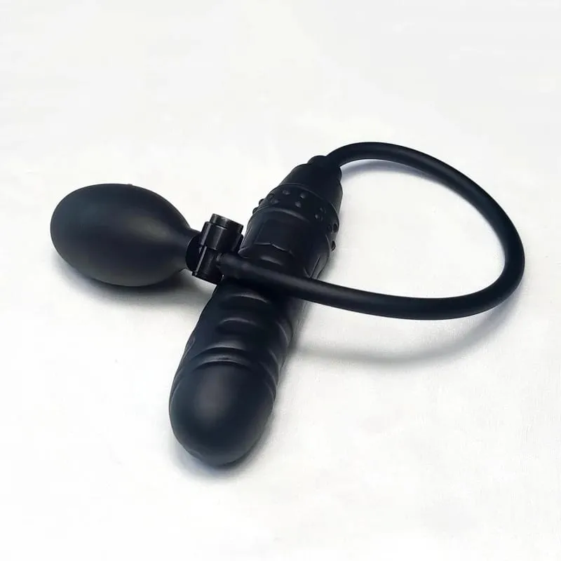 Expansion Diameter 14cm Inflatable Dildo Anal Plug with 5 Beads Built-in Silicone Column Huge Butt Plug Ass Dilator Anal Sex Toy — image 8