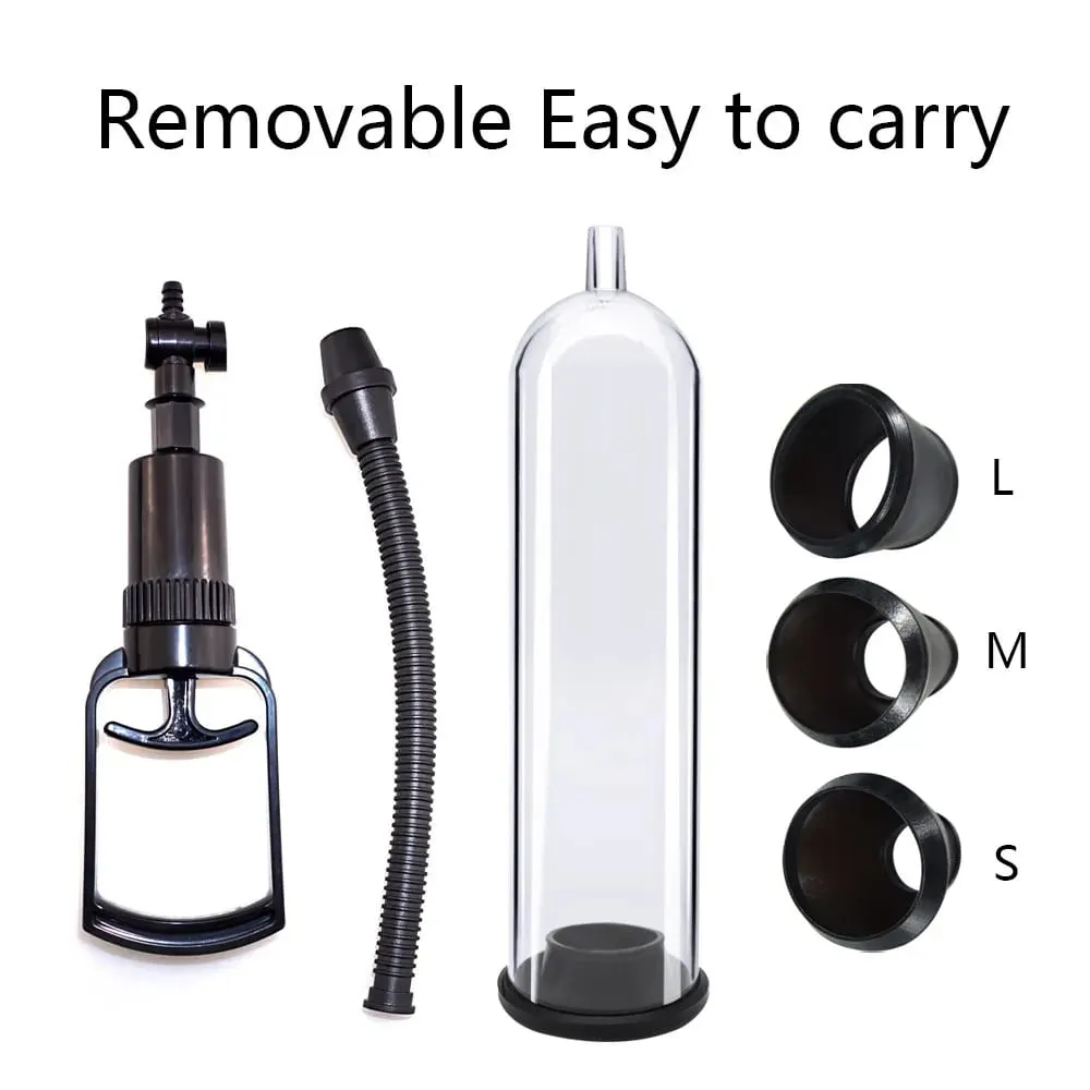 Pompa manuale per estensore del pene Giocattoli del sesso Dick Stimolare Extender Masturbatore Pompa per vuoto maschile Ingranditore del pene Grande cazzo Allenatore duraturo — image 4
