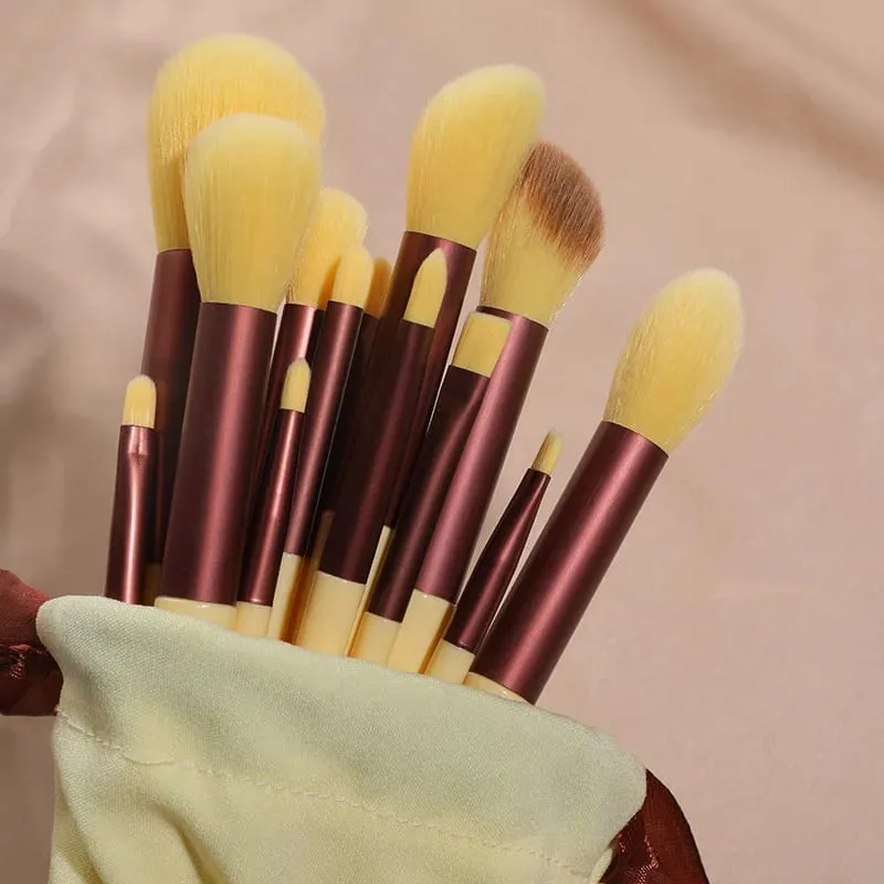 13/8 stk bløde fluffy makeup børster sæt til kosmetik Foundation Blush Powder Øjenskygge Kabuki Blending Makeup børste skønhedsværktøjer — image 3