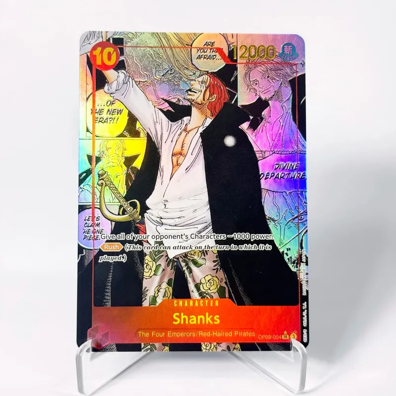 OP09 One Piece Emperors in the New World Deck organisé Luffy Shanks Roger Buggy Zoro Dragon Foil Cartes proxy texturées Anglais — image 4