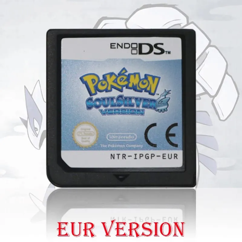 (USA EUR AUS) pokemon สีดำสีขาว 1/2 รุ่นคุณภาพสูงแท้ 1:1 แบบจำลอง DS เกมสำหรับ DS 2DS 3DS คอนโซล — image 17
