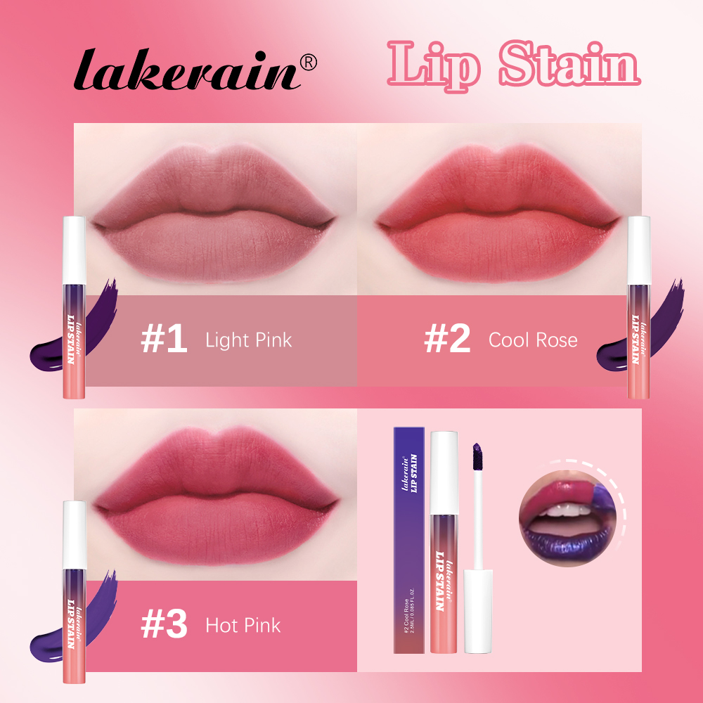 Blading Lipgloss-Set zum Abziehen und Aufkleben, langlebiger, wasserfester rosafarbener Lipgloss, übertragungsbeständig, natürliche Lippenkosmetik, 3 Farben — image 5