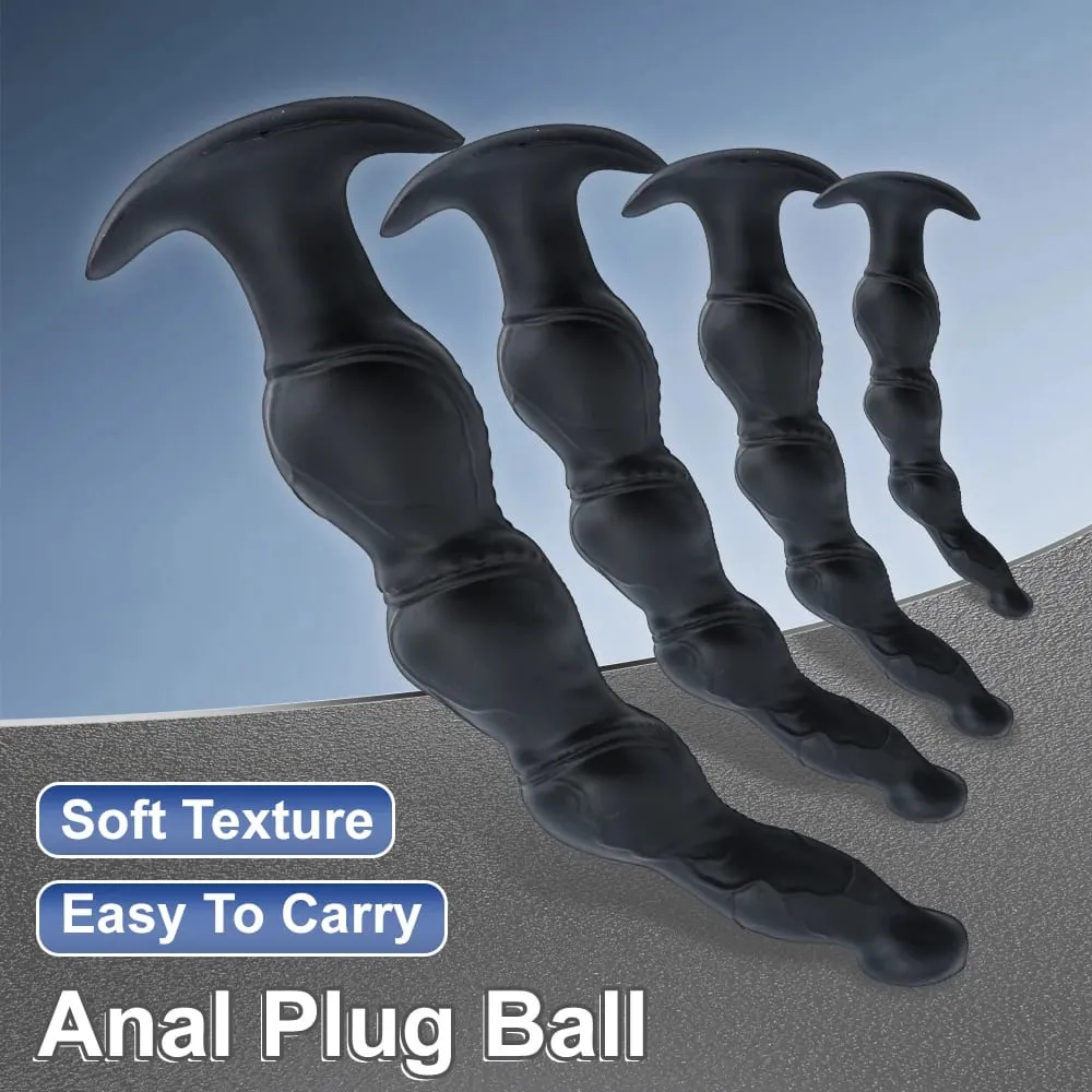 ซิลิโคนก้น Anal BUTT Plug นวดขนาดใหญ่ Anal Dildo พร้อม Flared ฐานพรีเมี่ยมการฝึกอบรมชุดของเล่นสำหรับผู้ใหญ่ผู้หญิงผู้ชาย — image 2