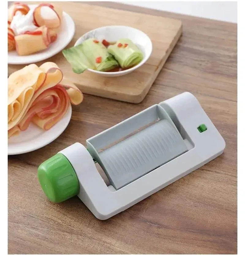 Rebanadoras manuales de frutas y verduras, pelador de hojas redondas de seguridad multifunción, pelador de patatas y manzanas, accesorios de cocina — image 5