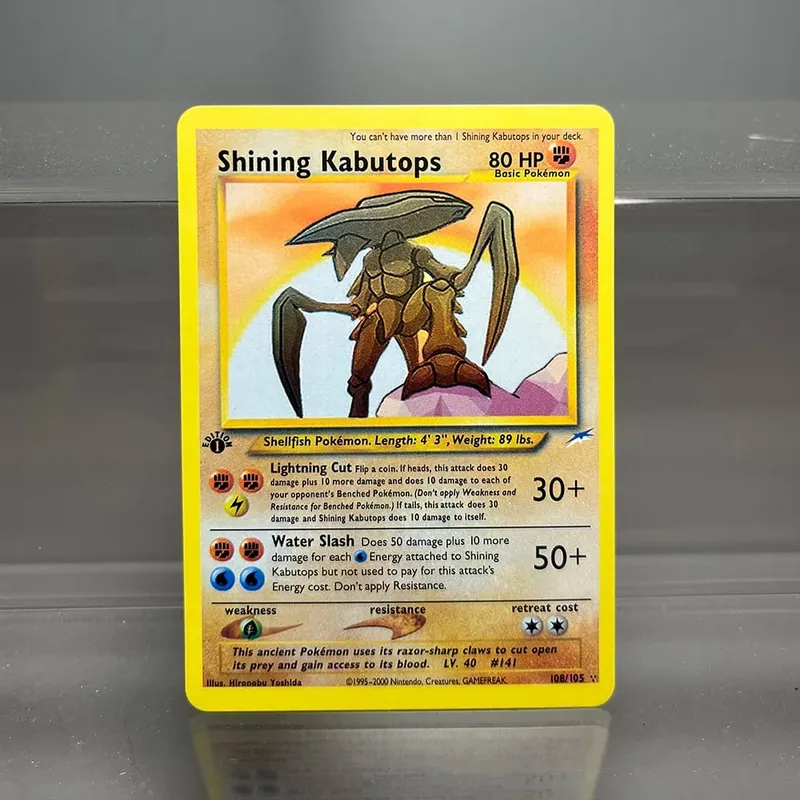 PKM 單卡第一版 1996 年雷丘噴火龍 PTCG 箔卡遊戲收藏 PKM 代理卡 — image 11