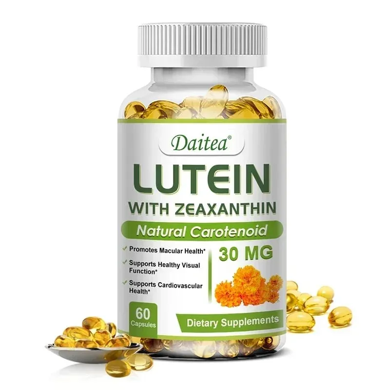 Luteïne oogsupplement - bevat vitamines Zeaxanthine-extract Verbetert oogoedeem Verbetert het gezichtsvermogen Gezondheid van de ogen
