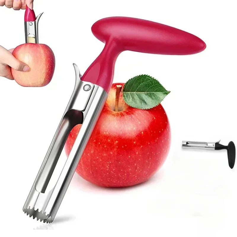 พรีเมี่ยม Apple Corer สแตนเลส Apple Pears Core Remover เครื่องมือเครื่องตัดผลไม้ Seeder เครื่องตัดมีดครัวผักเครื่องมือ — image 2