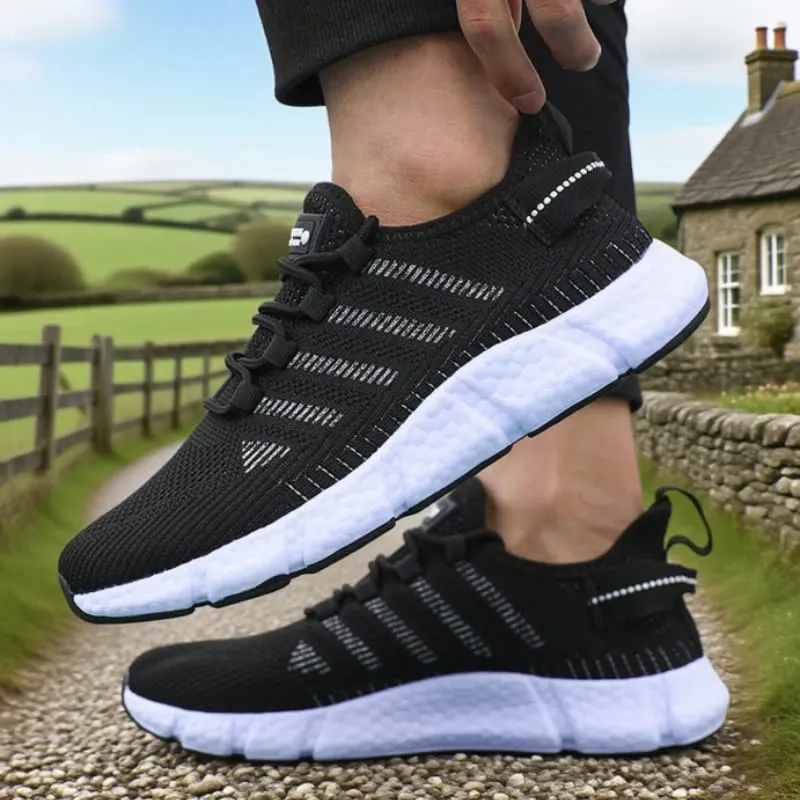 Løbesko med bløde såler til mænd Åndbar mesh Fleksibel Casual sneakers Komfortable bæredygtige såler Tennis træningssko — image 10