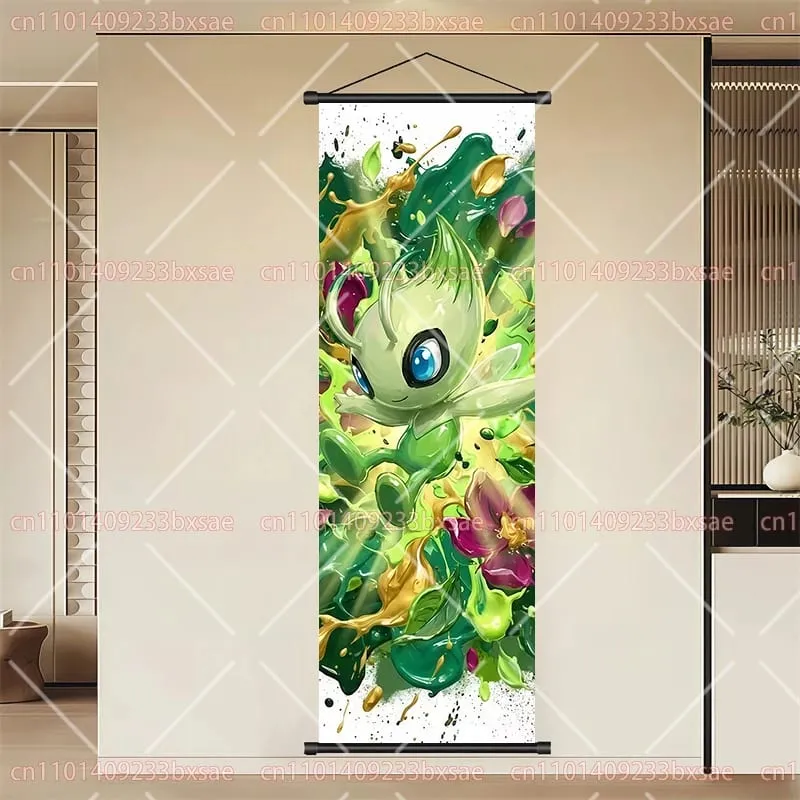 Peinture en rouleau HD de dessin animé Pokémon, Eevee, Pikachu, Suicune, Charizard, Mewtwo, décoration murale de fond, affiche, cadeau pour enfants — image 18