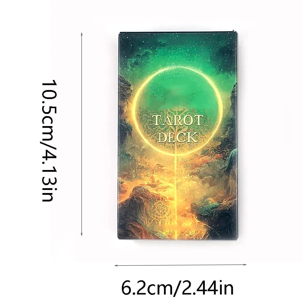 ดาดฟ้าไพ่ทาโรต์ 78 ชิ้นการ์ดดาดฟ้าโชคชะตาทำนายตารางเกมครอบครัวพรรคความบันเทิงเกมเครื่องมือจิตวิญญาณคำแนะนำและนักสะสม — image 6
