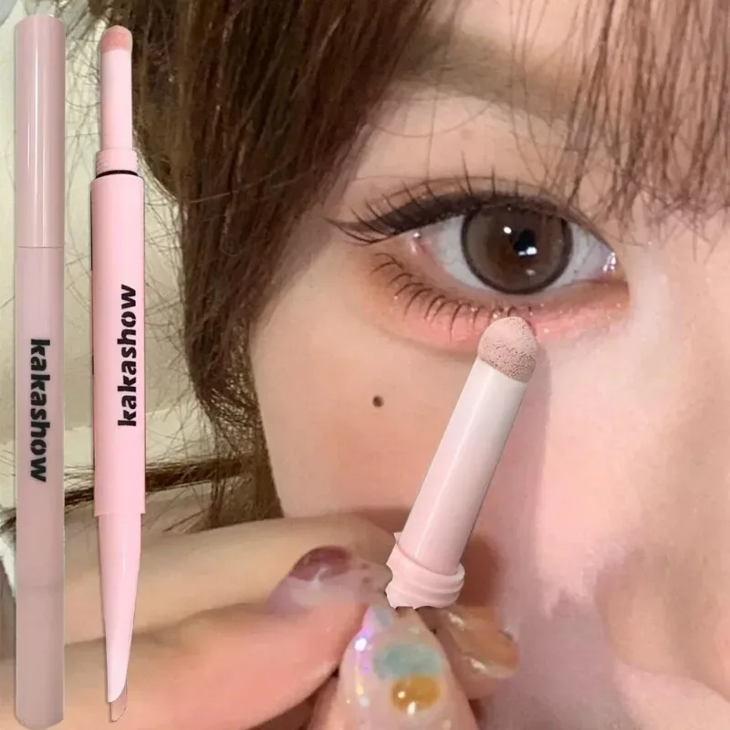 Double-end Lying Silkworm Eyeliner Shadow Highlight Glitter Matte Aegyosal Pen Natural Long Lasting Brightening Cream Eye Makeup — image 3