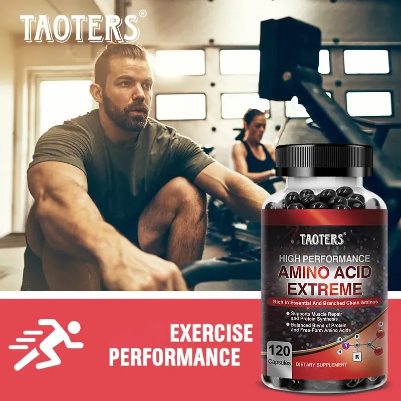 Capsule avanzate di aminoacidi per bodybuilding - Aiutano ad aumentare la forza, la resistenza, la sintesi proteica, a costruire la massa muscolare, l'energia per gli addominali — image 7