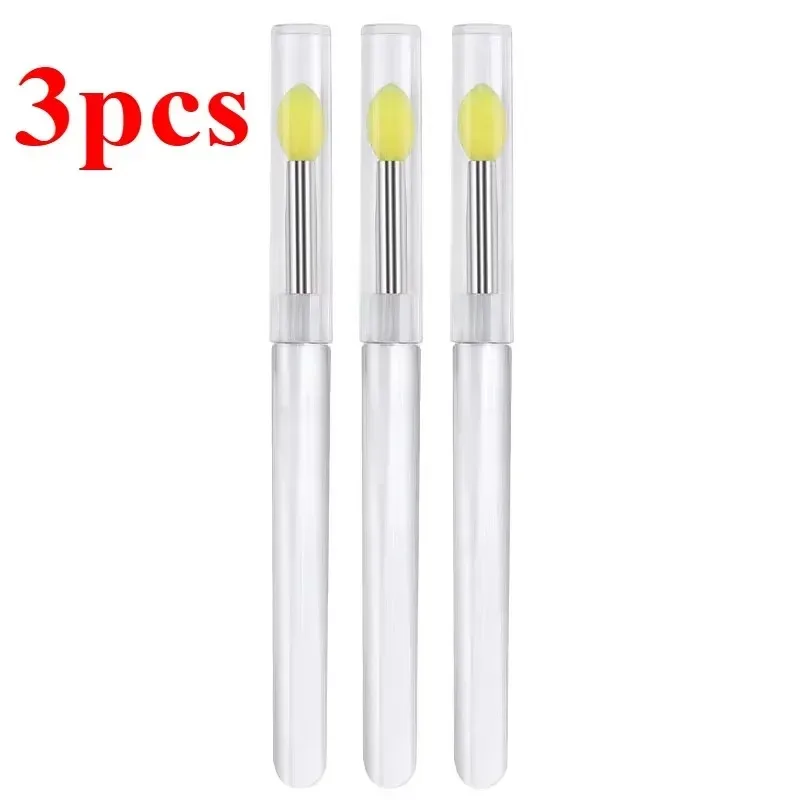 3/5/10PCS Tragbare Silikon Lippen Pinsel Mit Abdeckung Weiche Multifunktionale Lip Balm Applikator Lippenstift Lipgloss Make-Up pinsel — image 19