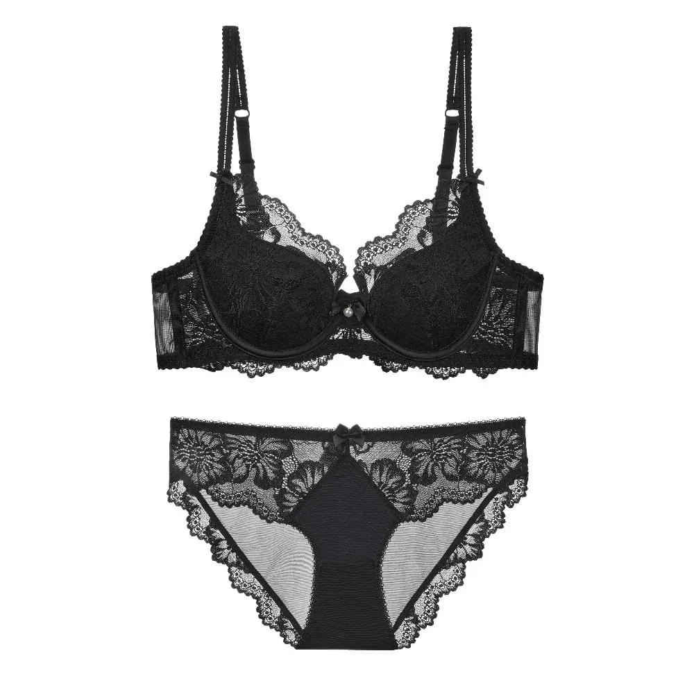 Sexy Minimizer-BH aus französischer Spitze, bequem, weich, mit Bügel, Anti-Durchhängen, reiner Wunsch, vollfiguriger Büstenhalter, 32-38 A-C