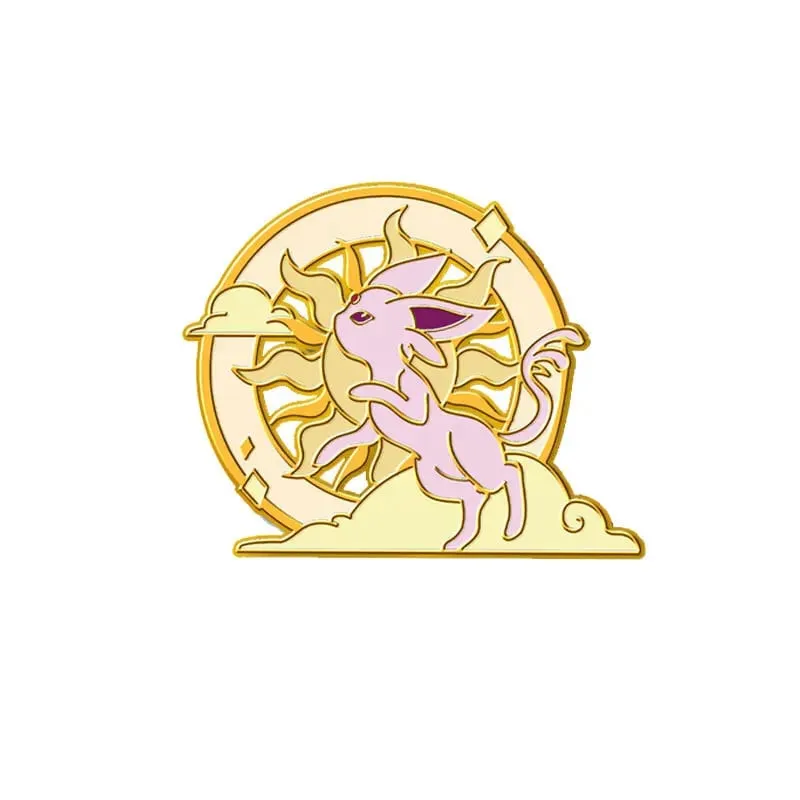 Pokemon Eeveelution Eevee Enamel Pin untuk Lencana Pakaian pada Ransel Lapel Pin Hiasan Hadiah Aksesori Barang Kemas Anime — image 20