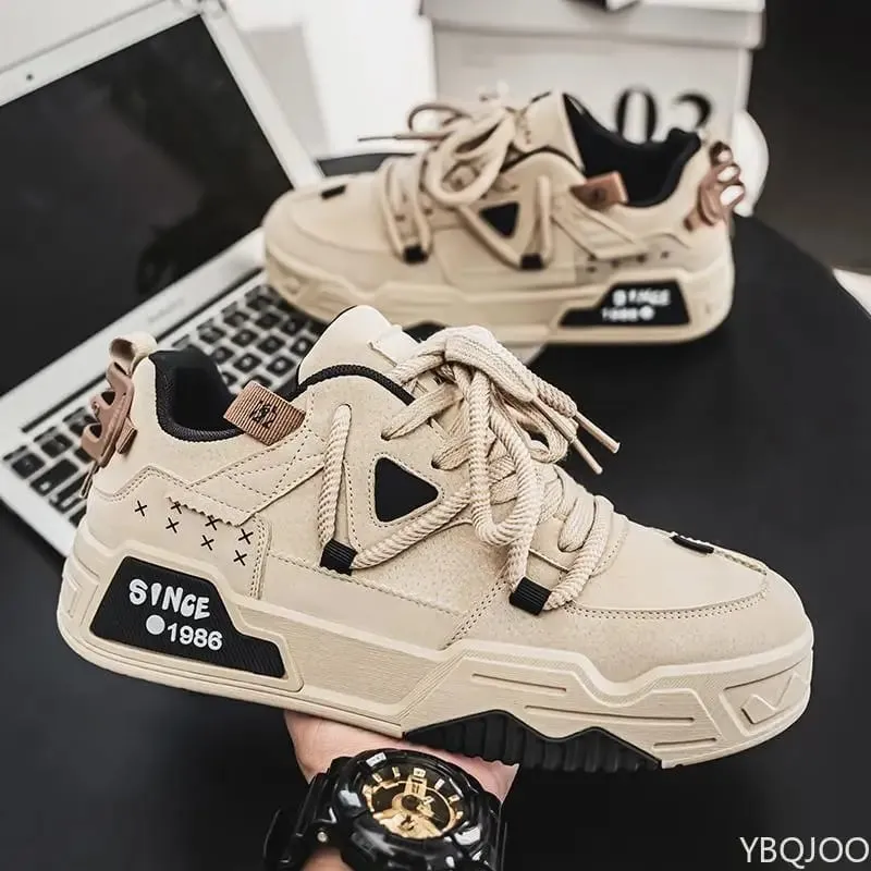 Frühling Herren neue modische Low-Top-Board-Schuhe trendige vielseitige Sportschuhe lässig bequeme Herren-Sneaker — image 4