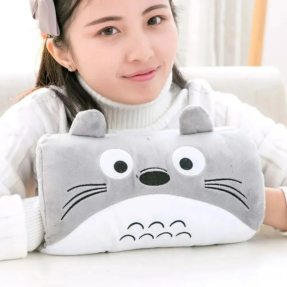 Coussin créatif chauffant pour les mains, cadeau en peluche, ours rose, oreiller en peluche pour enfants, gants chauffants pour les mains, oreiller de sieste de dessin animé pour adultes — image 8