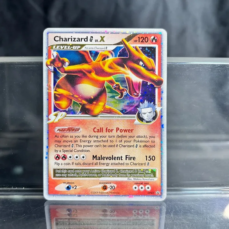 Holographic Game Trading Collection PTCG Proxy karty Charizard Pikachu Mew EX Singl PKM fóliové karty Gengar VMAX Skyridge (SK) — image 2