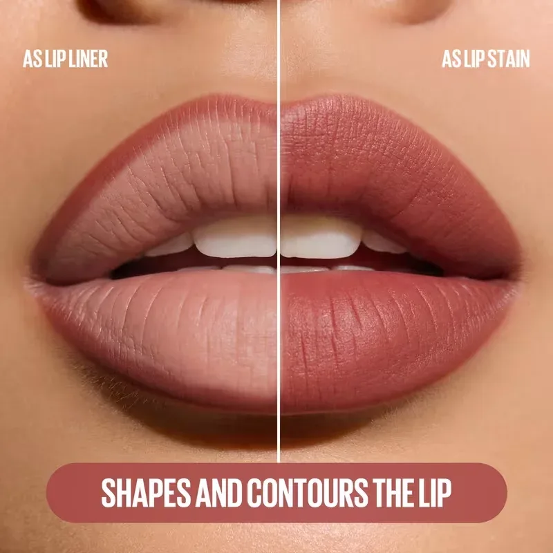 Lip Stain Liquid Lip Liner Marker Pen Long Lasting Waterproof Matte Lip Tint Highly Pigmented Nude Lip Contour Makeup For Women — image 6