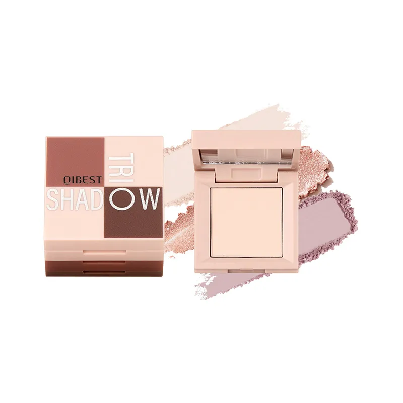 1 kus paleta očních stínů tři v jednom přenosný make-up s matným a lesklým povrchem multifunkční neutrální tón snadno se mísí