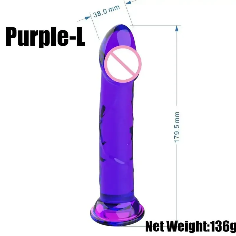 Realistico piccolo dildo in gelatina di silicone per donne con ventosa compatibile con strapon plug anale giocattolo del sesso per adulti per donne — image 15