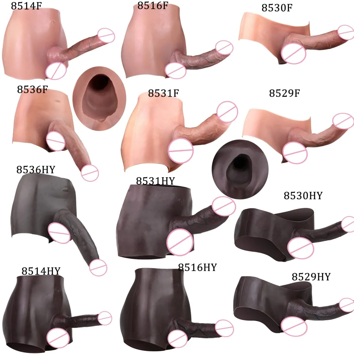 Duże, puste spodnie silikonowe typu Dildo Premium, nadające się do noszenia, hiperrealistyczne, wkładane nakładki na penisa, intymne zabawki do noszenia dla dorosłych — image 3