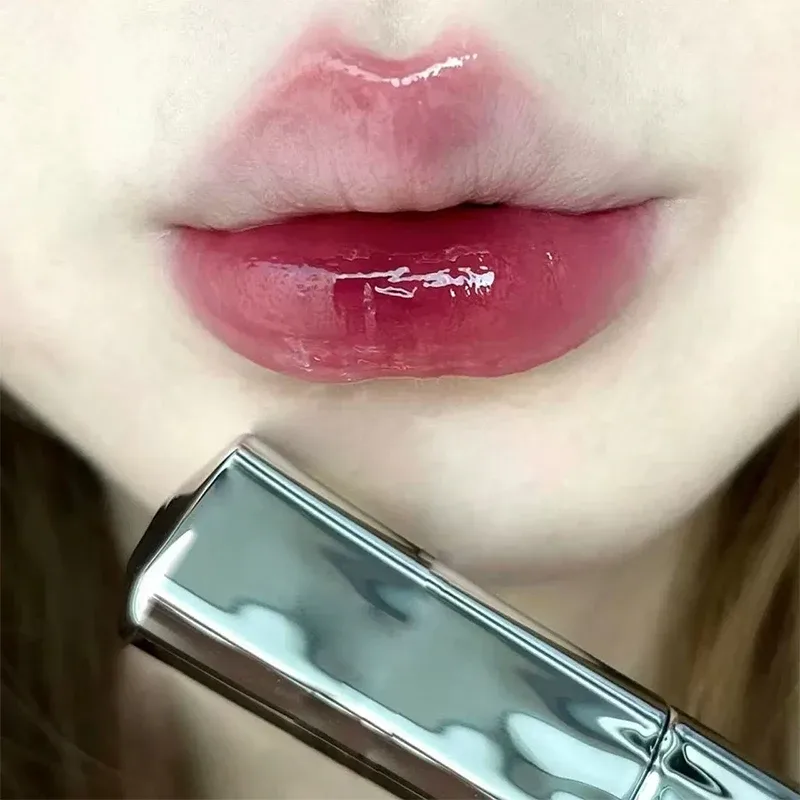 Silver Tube Five-color Clear Water Gloss Lip Gloss Moisturizing Mirror Crystal Jelly Lip Glaze Watery Texture Lip Tint Makeup — image 7