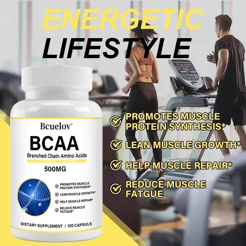 Supplement – Branched Chain Amino Acids Capsules – Enhance Strength and Energy Levels Increase Muscle Mass