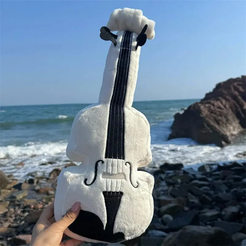 27cm Violin Plush Toys Funny Decorative Ornaments Realistic Violin Doll Exquisite Throw Pillows Birthday Gifts For Child Friends — image 5