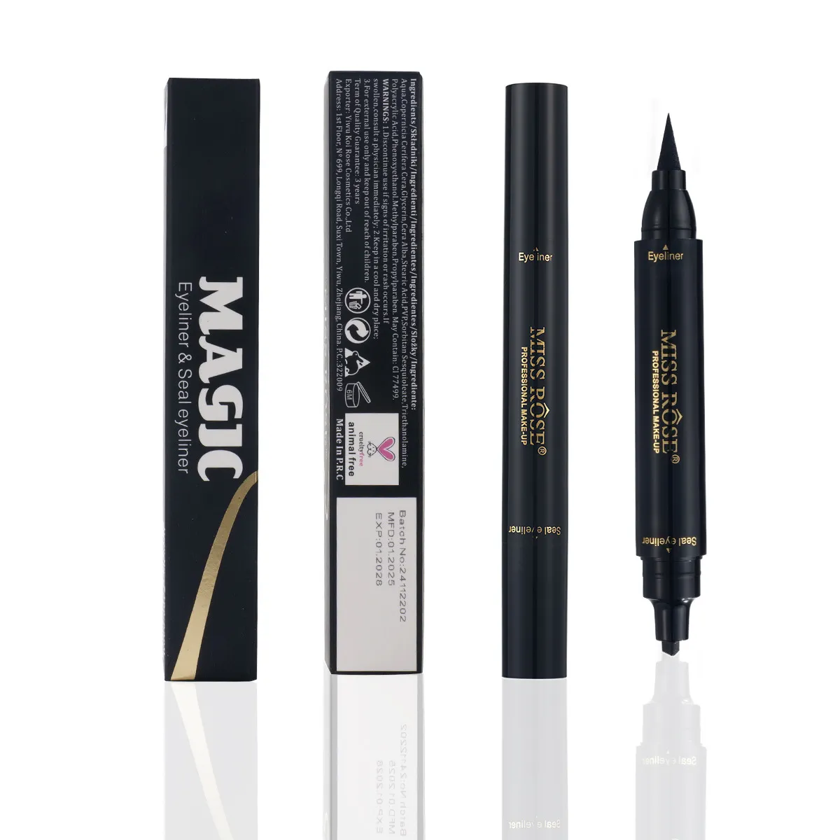 อายไลเนอร์สีดำของเหลวปากกาอายไลเนอร์ติดทนนานสีละเอียดอ่อนเรียบการใช้งานทุกวันแต่งหน้าตาปากกาเครื่องสำอาง — image 5