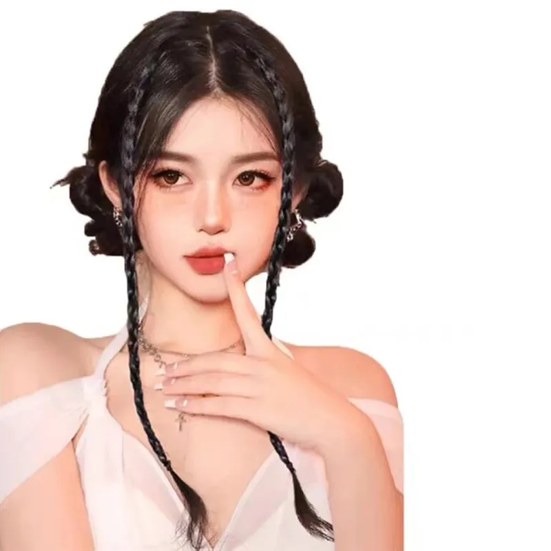1 Cái Tổng Hợp Bím Tóc Giả Mạnh BB Kẹp Hộp Nhẹ Viền Đuôi Ngựa Tóc Miếng Dành Cho Nữ Phụ Kiện Thời Trang — image 7
