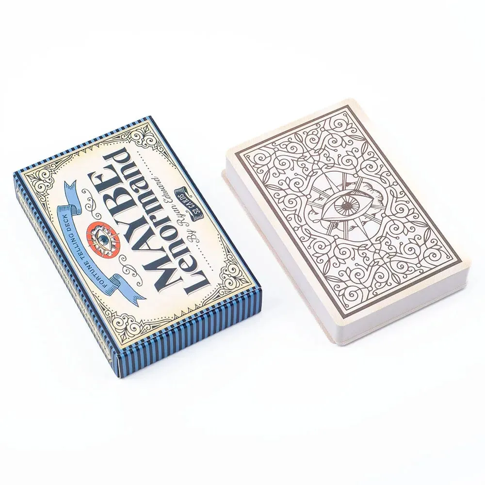 아마도 Lenormand 52 카드 데크-점쟁이 파티 보드 게임을 위한 초보자 친화적인 운명 점 타로 9.7x6.3cm