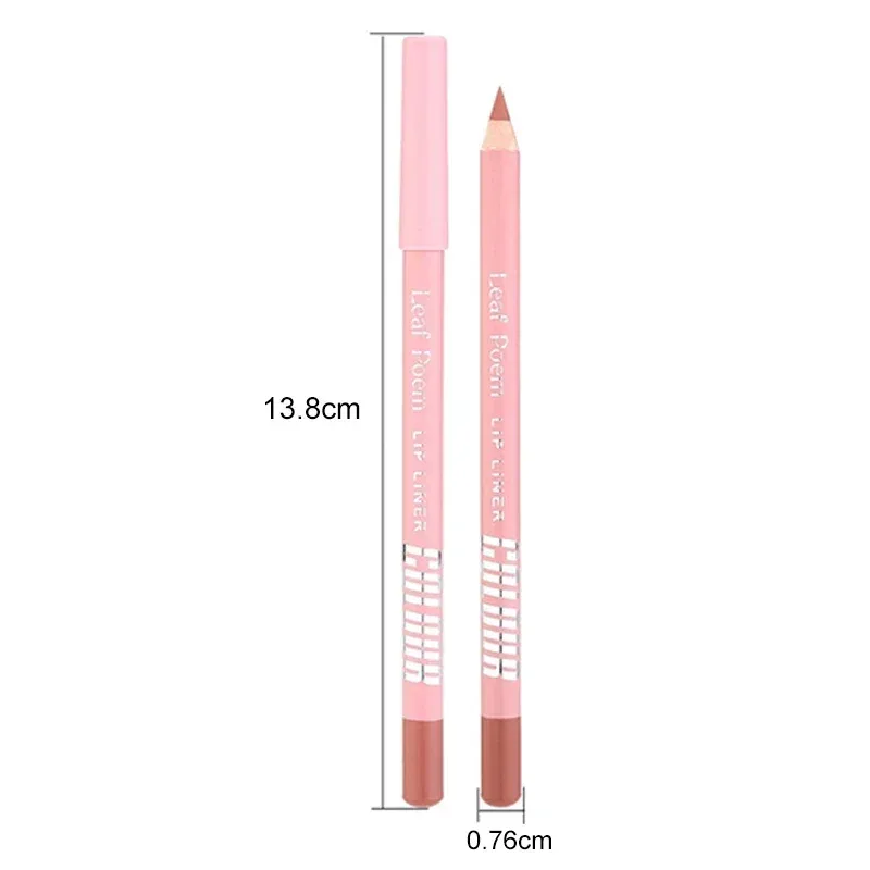 Matita per labbra opaca impermeabile a 12 colori Matita per labbra a lunga tenuta a prova di sbavature Formula non trasferibile Contorno preciso Matita per labbra Trucco — image 3