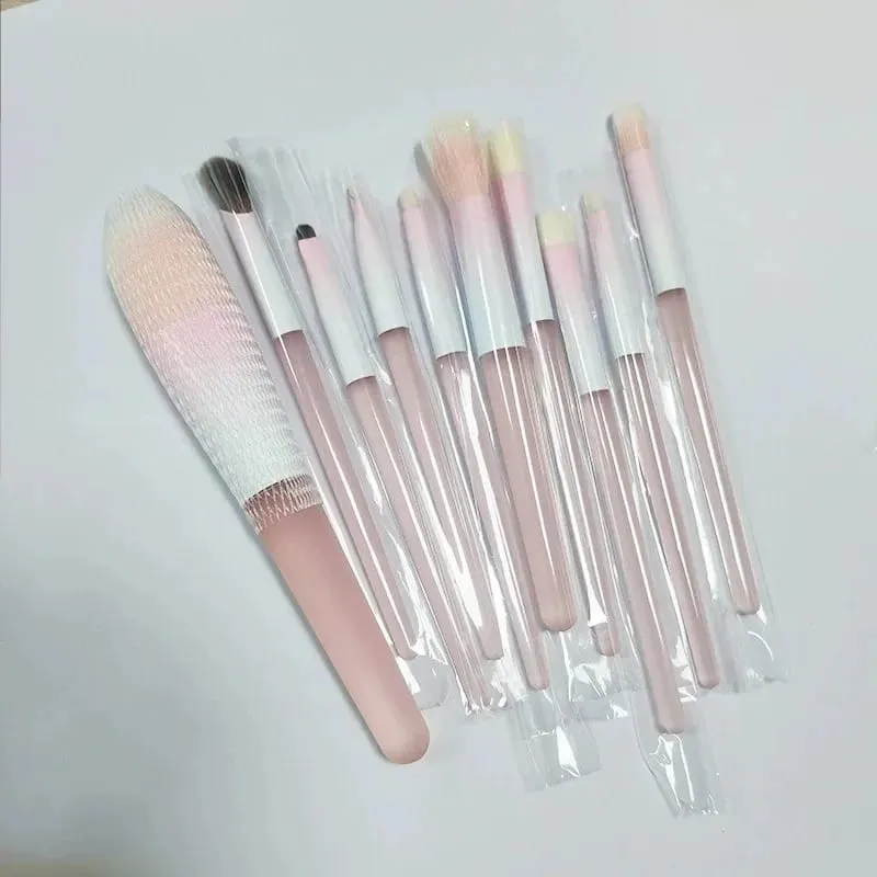 10 ชิ้น Professional ชุดแปรงแต่งหน้าผมสังเคราะห์ Foundation Blush อายแชโดว์คอนซีลเลอร์แปรงแต่งหน้า — image 6