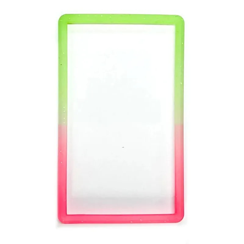 Capa protetora para cartão de classificação psa, capa macia de silicone com absorção de choque, tpu, ajuste para cartão de coleção, cor gradiente, capa protetora