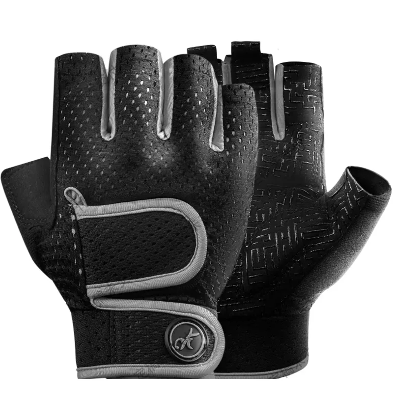 Guanti da palestra Traspiranti Antiscivolo Pull Up Allenamento Yoga Body-building Esercizio Fitness Allenamento Guanti per sollevamento pesi Uomo