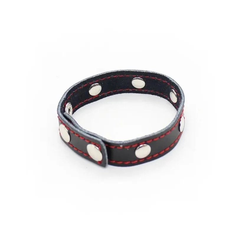 Anillo de cuero para pene de Semen ajustable de varios niveles con lazo para pene Bondage para hombres, pantalla para pene, Juguetes sexuales con gran retraso en la eyaculación — image 4