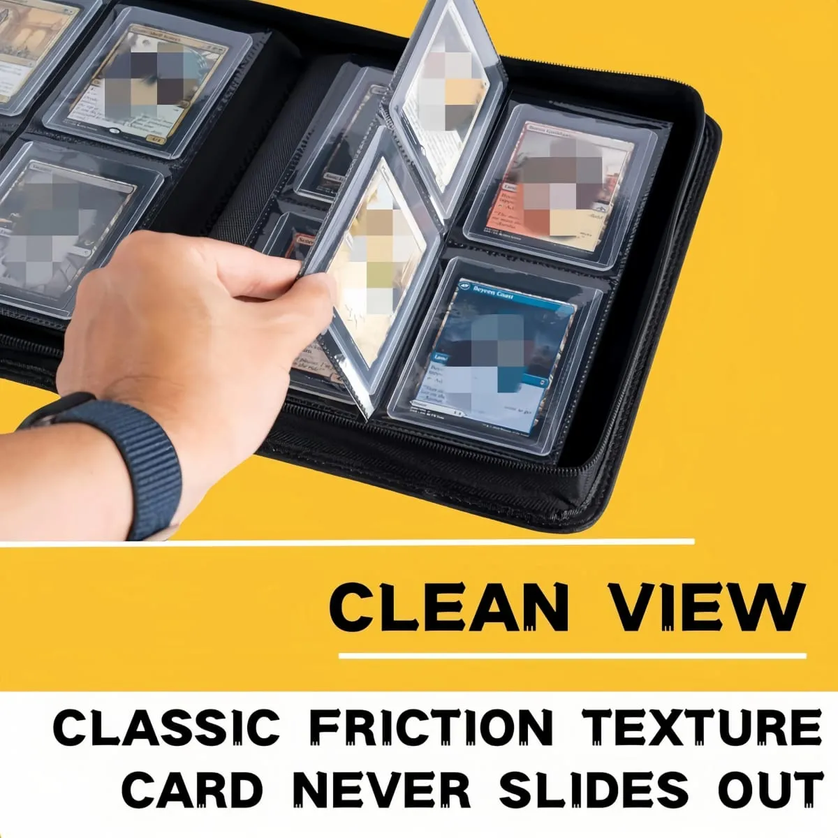 Classeur de cartes TopLoader à 4 pochettes (160 cartes) – Noir/stockage de qualité industrielle pour les cartes TCG et de sport. Le rêve du collectionneur — image 4
